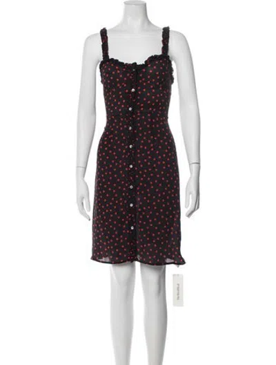 Pre-owned Réalisation Par Silk Mini Dress In Black