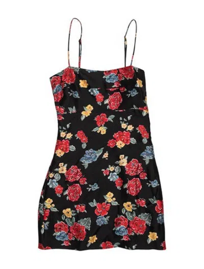 Pre-owned Réalisation Par Silk Mini Dress In Black