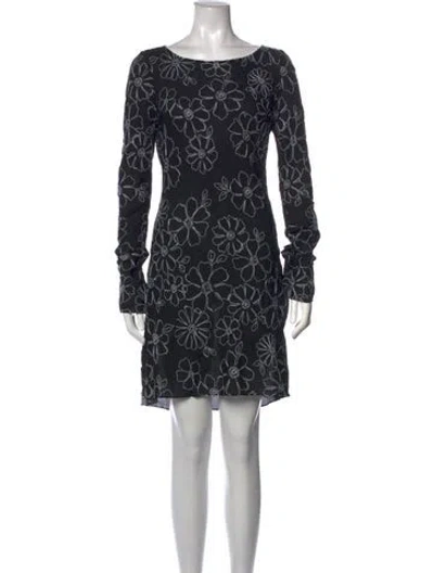 Pre-owned Réalisation Par Silk Mini Dress In Black/white