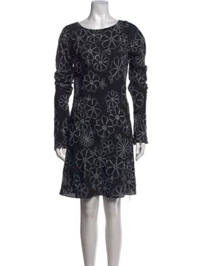 Pre-owned Réalisation Par Silk Mini Dress In Black/white