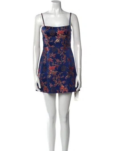 Pre-owned Réalisation Par Silk Mini Dress In Blue