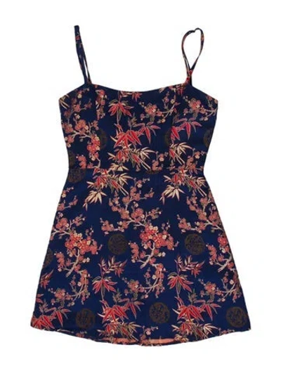 Pre-owned Réalisation Par Silk Mini Dress In Blue