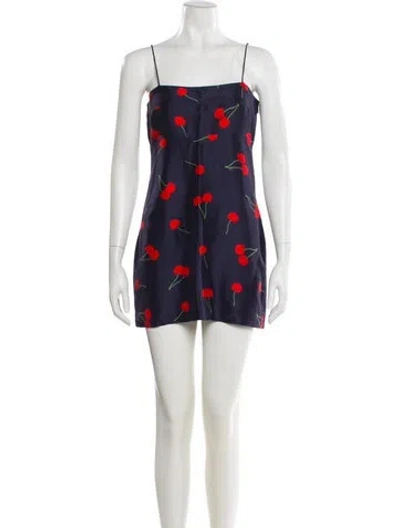 Pre-owned Réalisation Par Silk Mini Dress In Blue