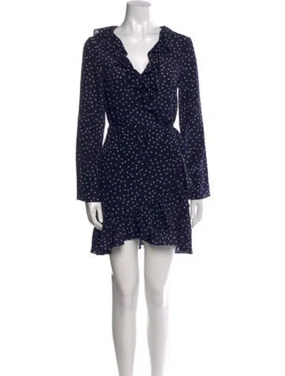 Pre-owned Réalisation Par Silk Mini Dress In Blue