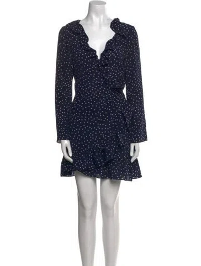 Pre-owned Réalisation Par Silk Mini Dress In Blue