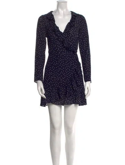 Pre-owned Réalisation Par Silk Mini Dress In Blue