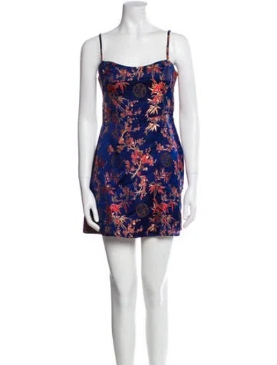 Pre-owned Réalisation Par Silk Mini Dress In Blue