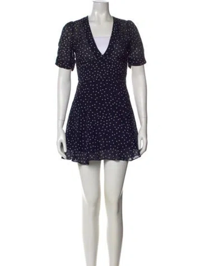 Pre-owned Réalisation Par Silk Mini Dress In Blue