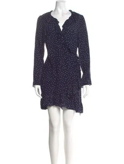 Pre-owned Réalisation Par Silk Mini Dress In Blue