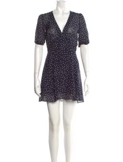 Pre-owned Réalisation Par Silk Mini Dress In Blue