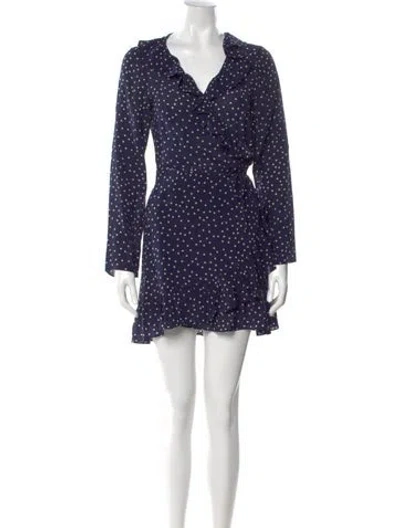 Pre-owned Réalisation Par Silk Mini Dress In Blue
