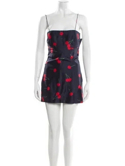 Pre-owned Réalisation Par Silk Mini Dress In Blue