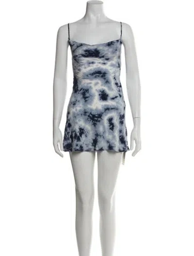 Pre-owned Réalisation Par Silk Mini Dress In Blue