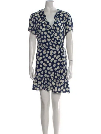 Pre-owned Réalisation Par Silk Mini Dress In Blue