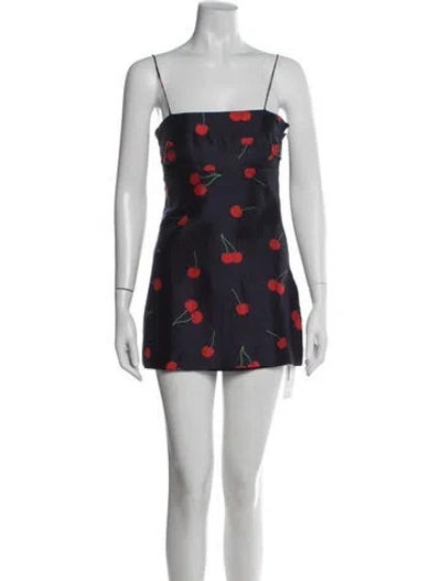 Pre-owned Réalisation Par Silk Mini Dress In Blue