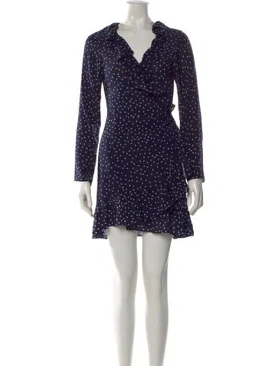Pre-owned Réalisation Par Silk Mini Dress In Blue