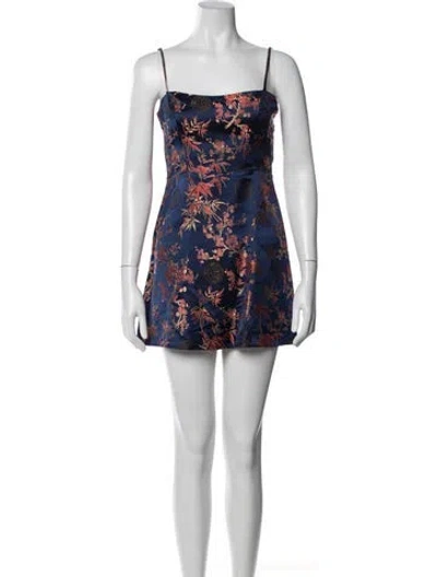 Pre-owned Réalisation Par Silk Mini Dress In Blue