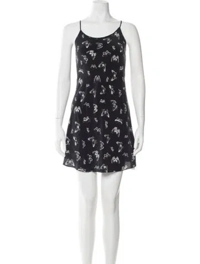 Pre-owned Réalisation Par Silk Mini Dress In Blue
