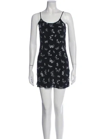 Pre-owned Réalisation Par Silk Mini Dress In Blue