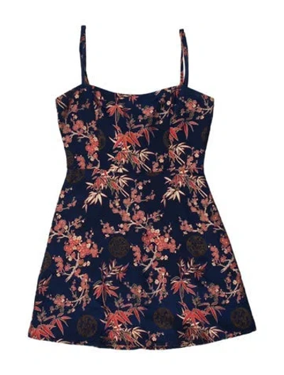 Pre-owned Réalisation Par Silk Mini Dress In Blue
