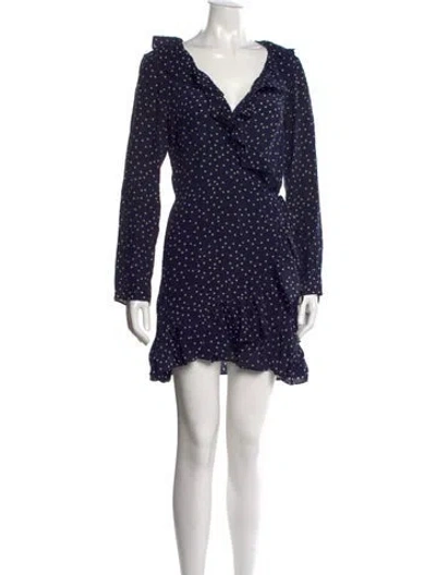 Pre-owned Réalisation Par Silk Mini Dress In Blue