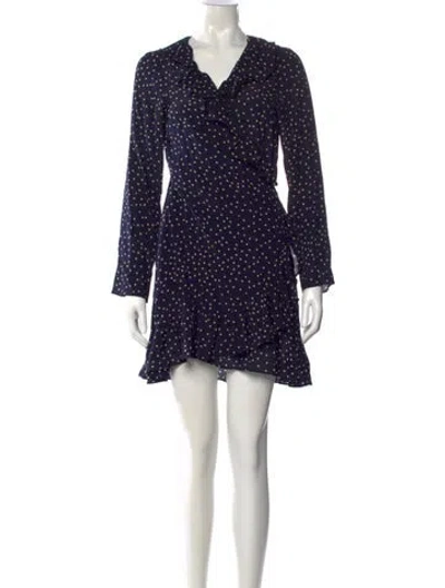Pre-owned Réalisation Par Silk Mini Dress In Blue