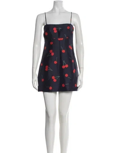 Pre-owned Réalisation Par Silk Mini Dress In Blue