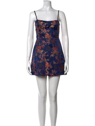 Pre-owned Réalisation Par Silk Mini Dress In Blue