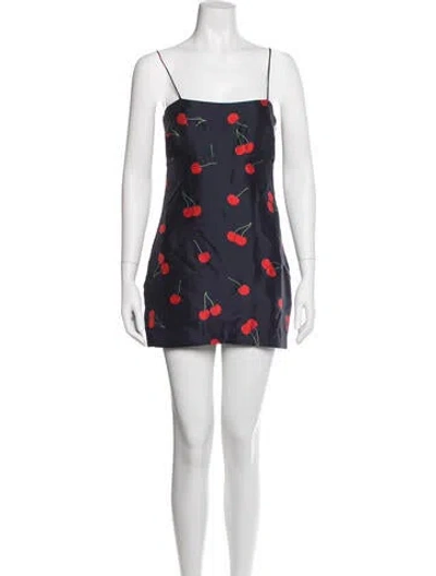 Pre-owned Réalisation Par Silk Mini Dress In Blue
