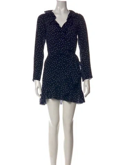 Pre-owned Réalisation Par Silk Mini Dress In Blue