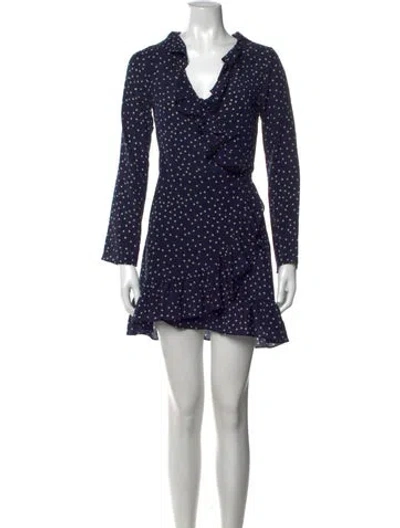 Pre-owned Réalisation Par Silk Mini Dress In Blue