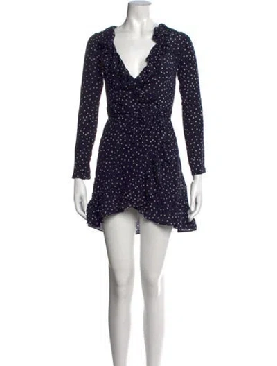 Pre-owned Réalisation Par Silk Mini Dress In Blue