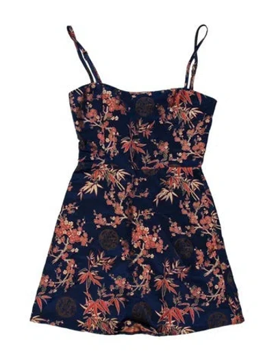 Pre-owned Réalisation Par Silk Mini Dress In Blue