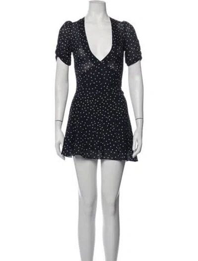 Pre-owned Réalisation Par Silk Mini Dress In Blue