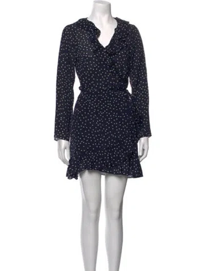 Pre-owned Réalisation Par Silk Mini Dress In Blue