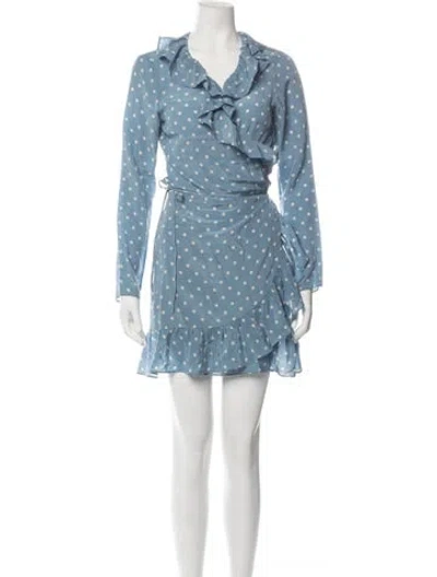 Pre-owned Réalisation Par Silk Mini Dress In Blue