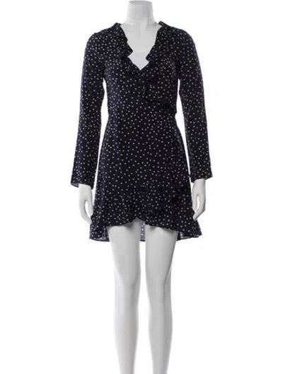 Pre-owned Réalisation Par Silk Mini Dress In Blue