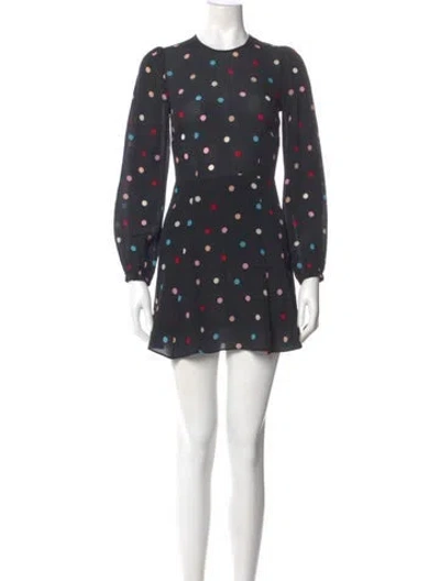 Pre-owned Réalisation Par Silk Mini Dress In Gray