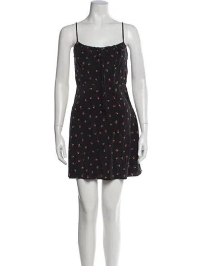 Pre-owned Réalisation Par Silk Mini Dress In Gray