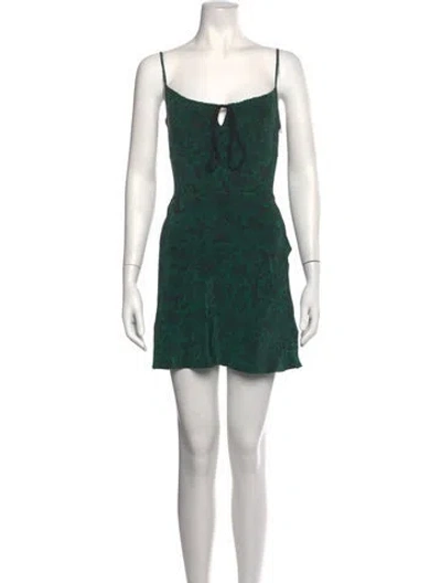 Pre-owned Réalisation Par Silk Mini Dress In Green
