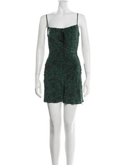 Pre-owned Réalisation Par Silk Mini Dress In Green