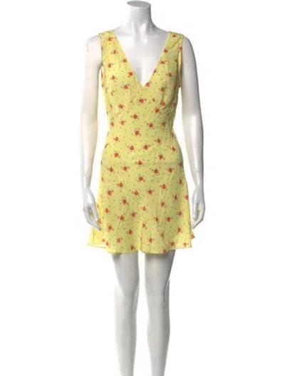 Pre-owned Réalisation Par Silk Mini Dress In Multi