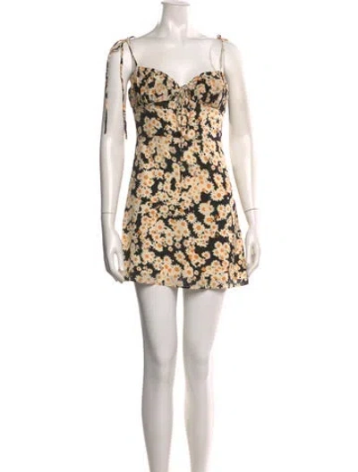 Pre-owned Réalisation Par Silk Mini Dress In Multi