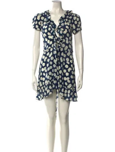 Pre-owned Réalisation Par Silk Mini Dress In Multi