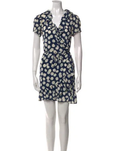 Pre-owned Réalisation Par Silk Mini Dress In Multi