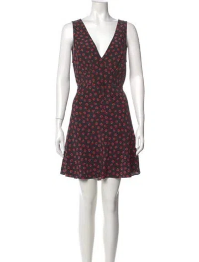 Pre-owned Réalisation Par Silk Mini Dress In Multi