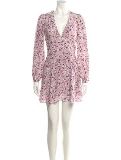 Pre-owned Réalisation Par Silk Mini Dress In Multi