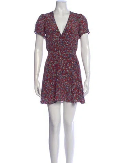 Pre-owned Réalisation Par Silk Mini Dress In Multi