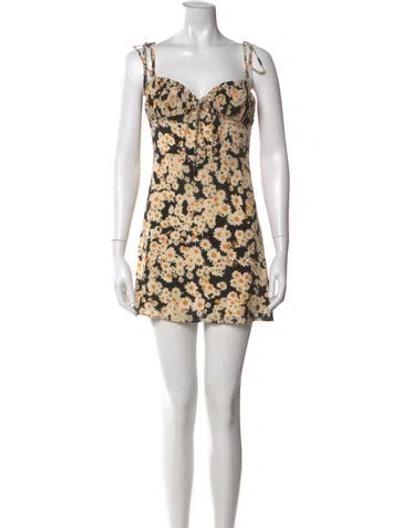 Pre-owned Réalisation Par Silk Mini Dress In Multi