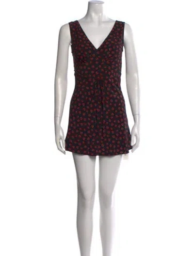 Pre-owned Réalisation Par Silk Mini Dress In Multi